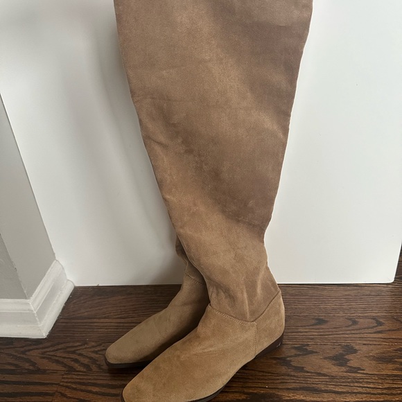Shoes - Woman Chamois leather boots (size 6)